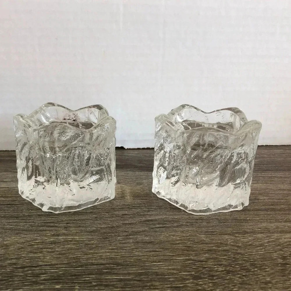 Vintage Ice Textured Candle  Holder - Picture 5 of 10
